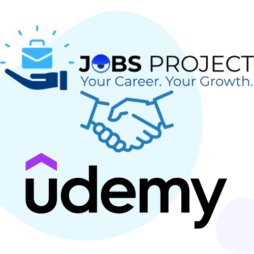 JOBS Project, handshake, Udemy,partnership